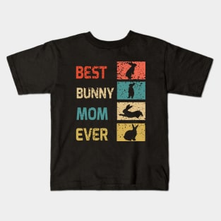 best bunny mom ever Kids T-Shirt